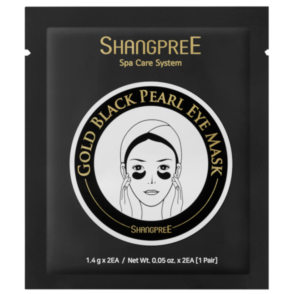 Gold Black Pearl Eye Mask