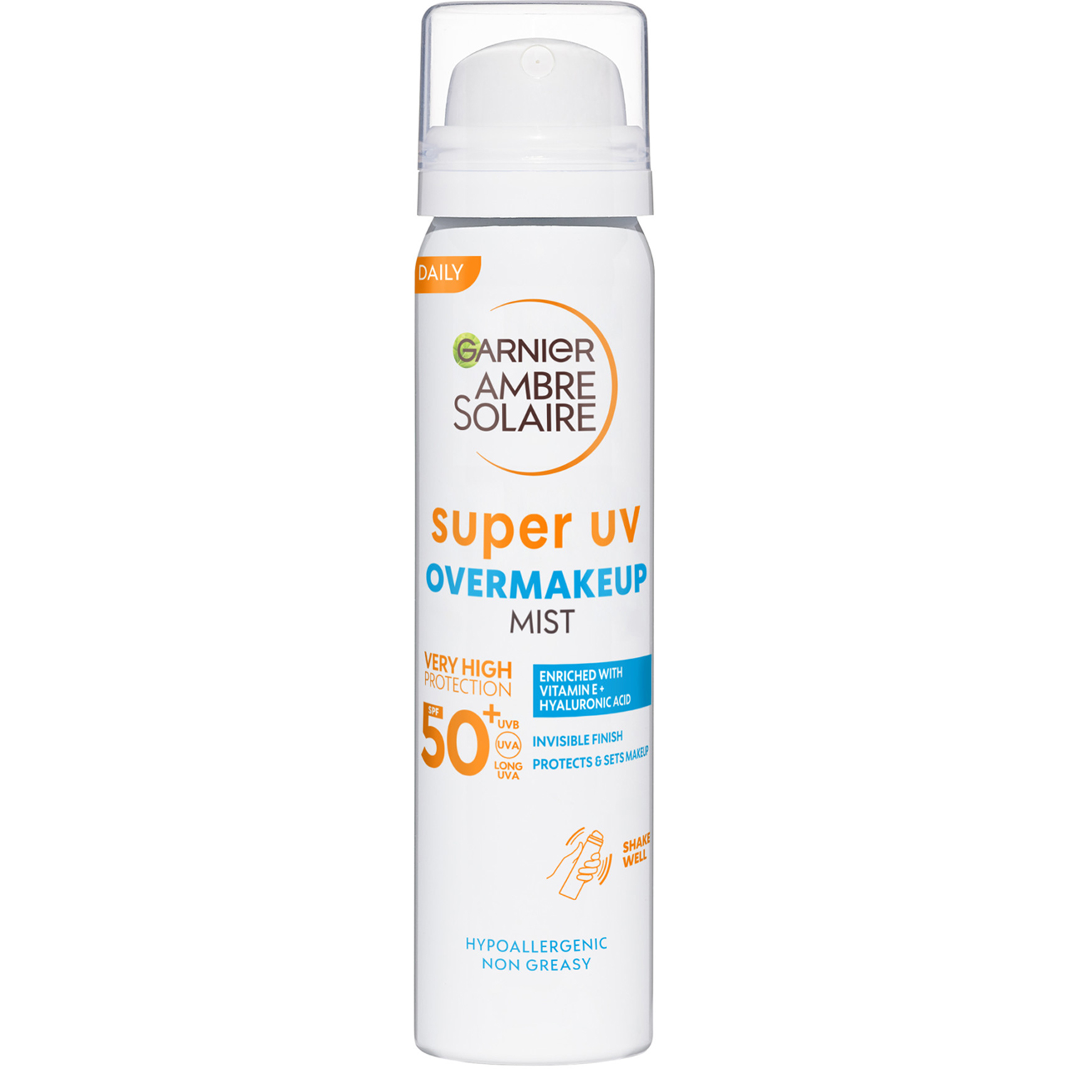 Ambre Solaire Super UV Over Makeup Protection Mist with Hyaluronic Acid SPF50+