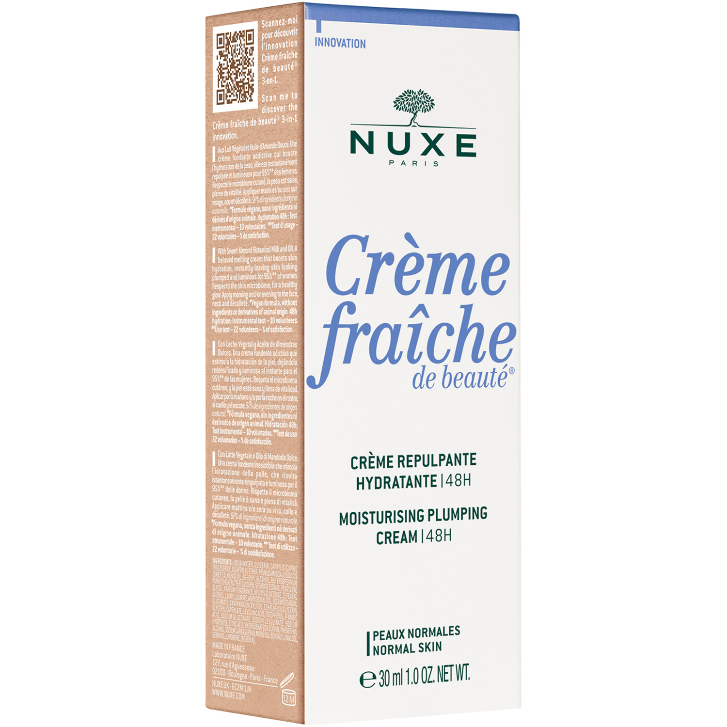 Crème fraîche® de beauté Moisturising Plumping Cream 48H