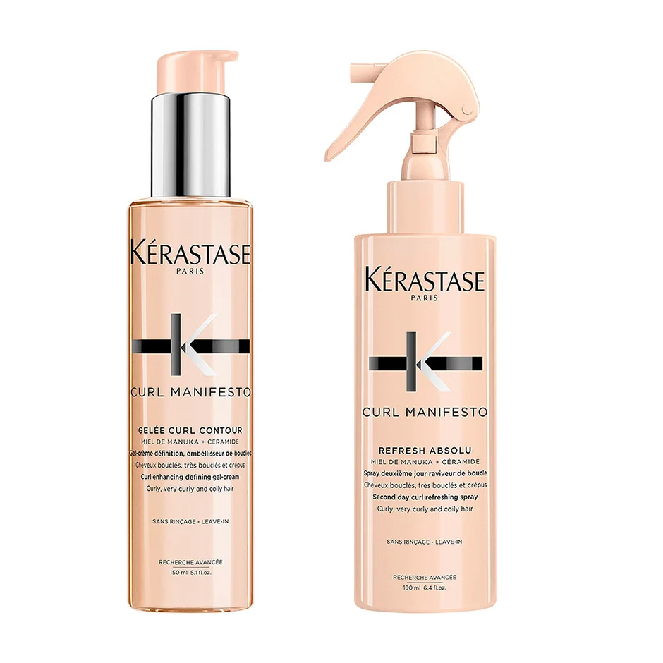 Bilde av Kérastase Curl Manifest Duo Refresh Leave-in 190 Ml + Contour Leave-in 150 Ml