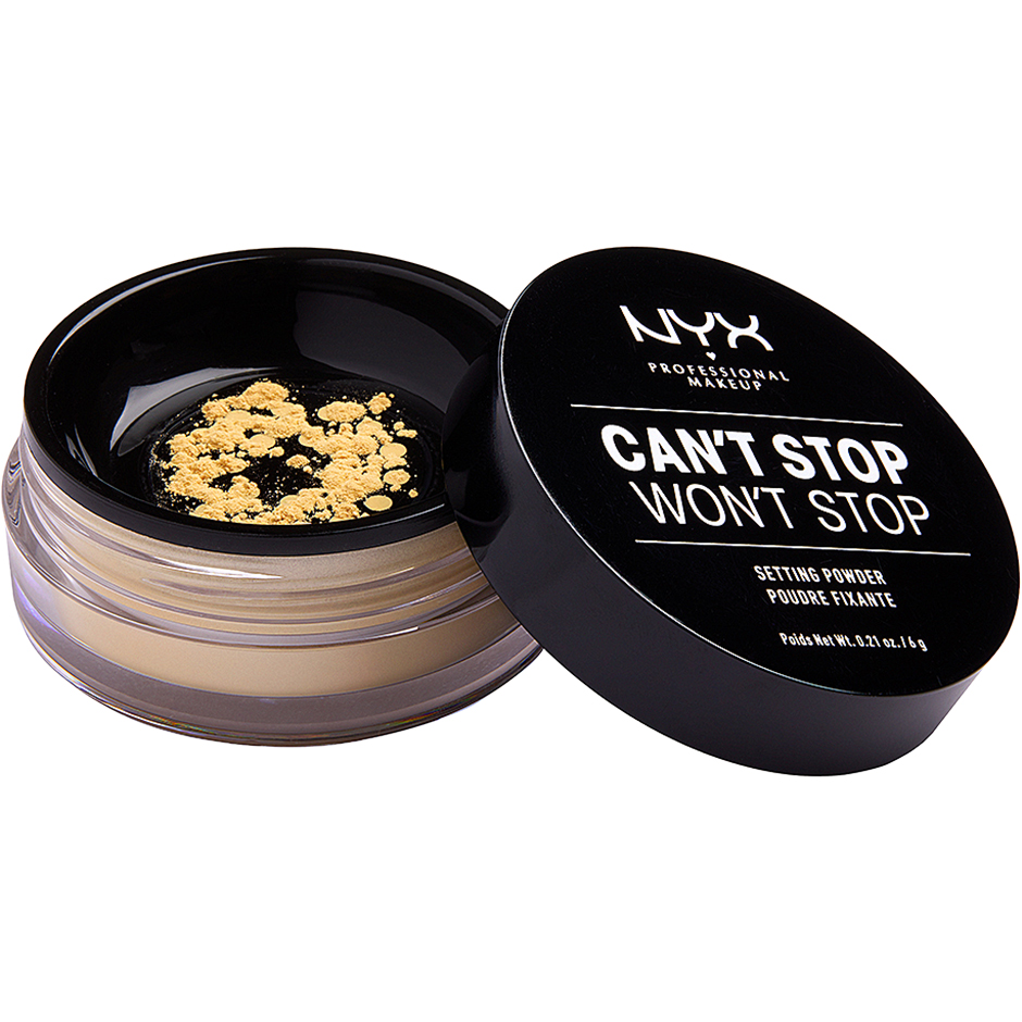 NYX Professional Makeup Can't Stop Won't Stop Setting Powder Banana - 6 g Sminke - Ansikt - Pudder