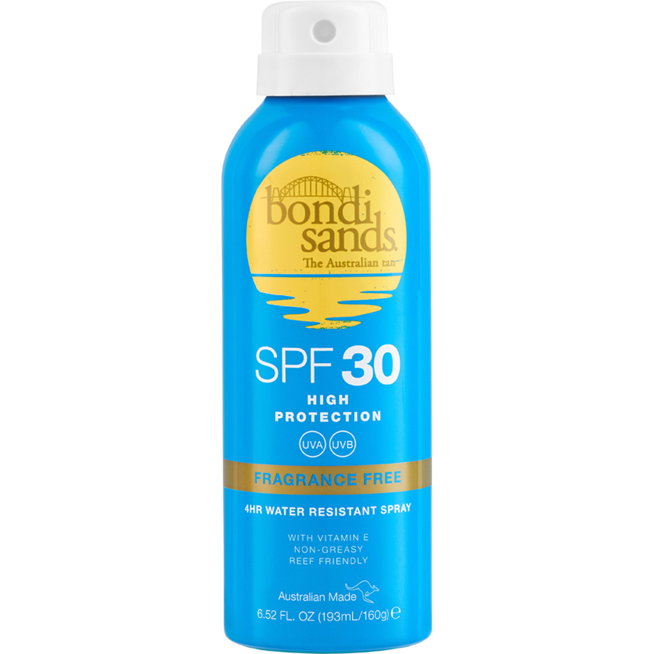 Bondi Sands SPF30 Fragrance Free Aerosol Mist Spray 160 g Hudpleie - Solprodukter - Solkrem - Solbeskyttelse til kropp