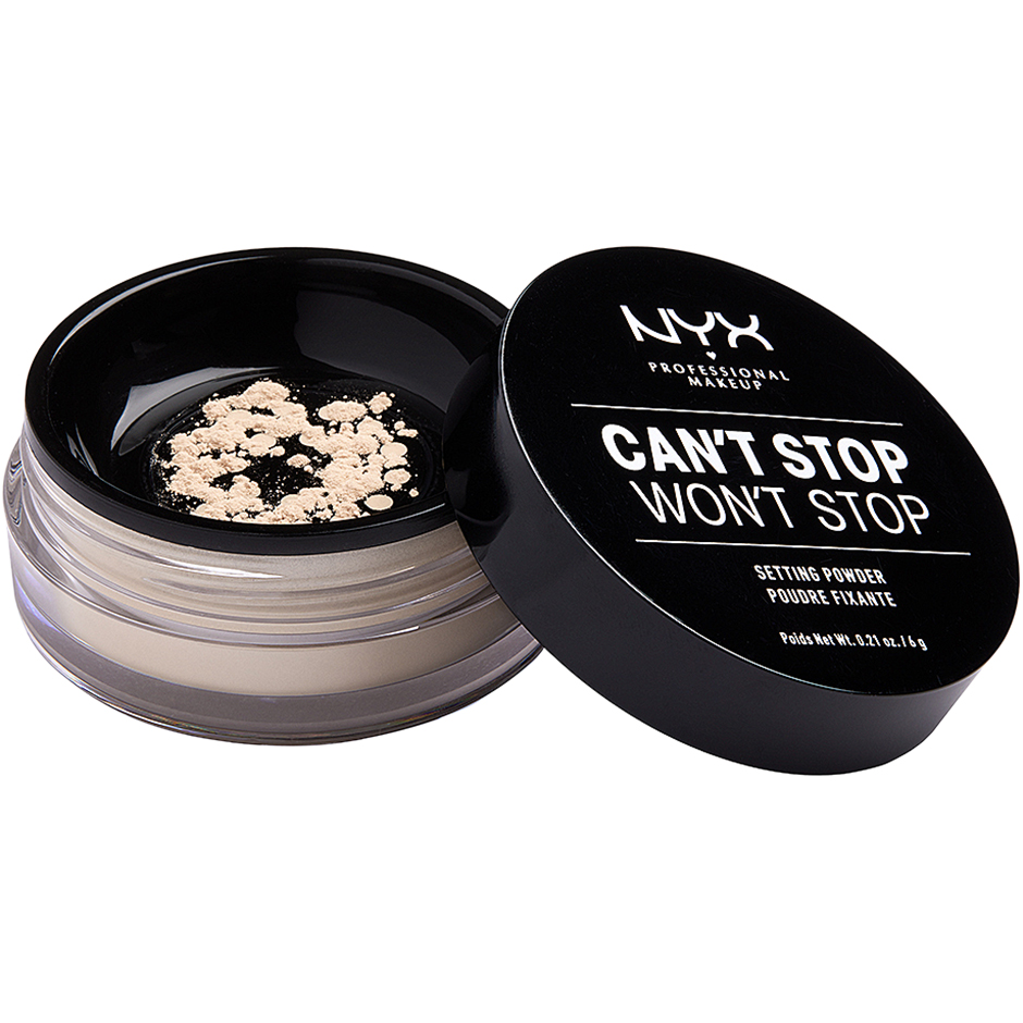 NYX Professional Makeup Can't Stop Won't Stop Setting Powder Light - 6 g Sminke - Ansikt - Pudder
