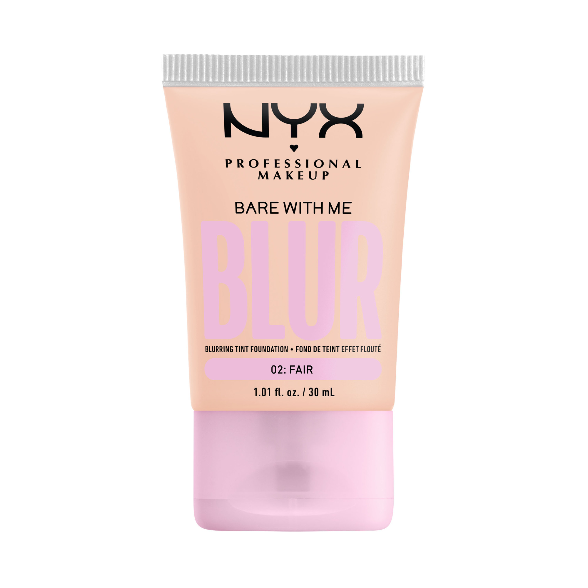 NYX Professional Makeup Bare With Me Blur Tint Foundation FAIR 02 - 30 ml Sminke - Ansikt - Foundation