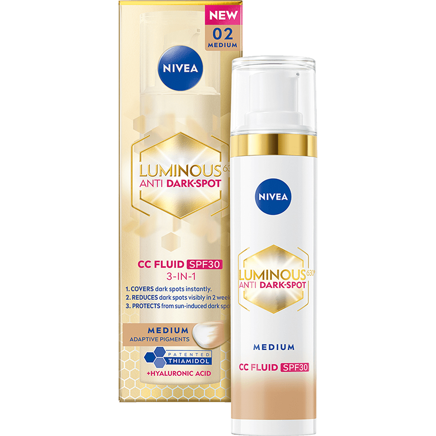 Luminous 630 Anti Dark-Spot CC Fluid 3-in-1 Medium SPF30