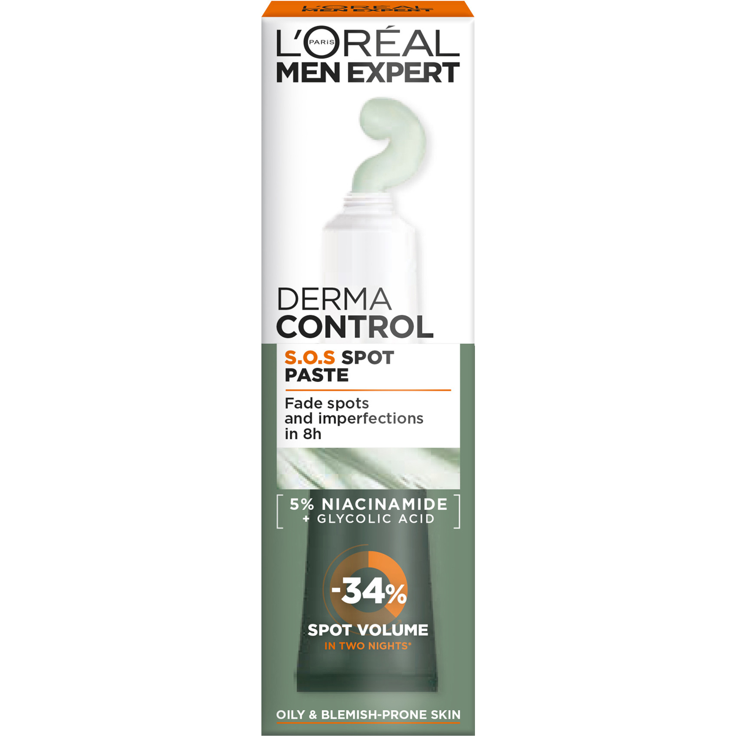 Men Expert Derma Control S.O.S Spot Paste For Oily & Blemish-prone Skin