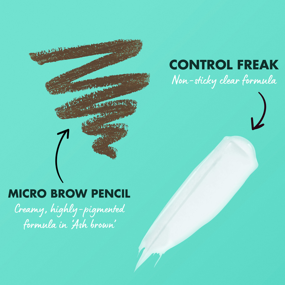 Micro Brow Pencil Ash Brown + Control Freak Eyebrow Gel