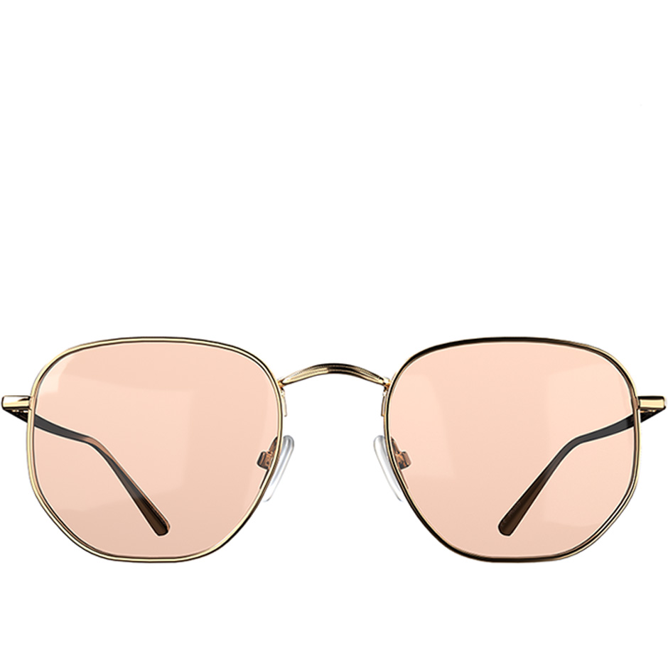 Corlin Eyewear Lucca Sunglasses Gold Cinnamon Accessories - Solbriller