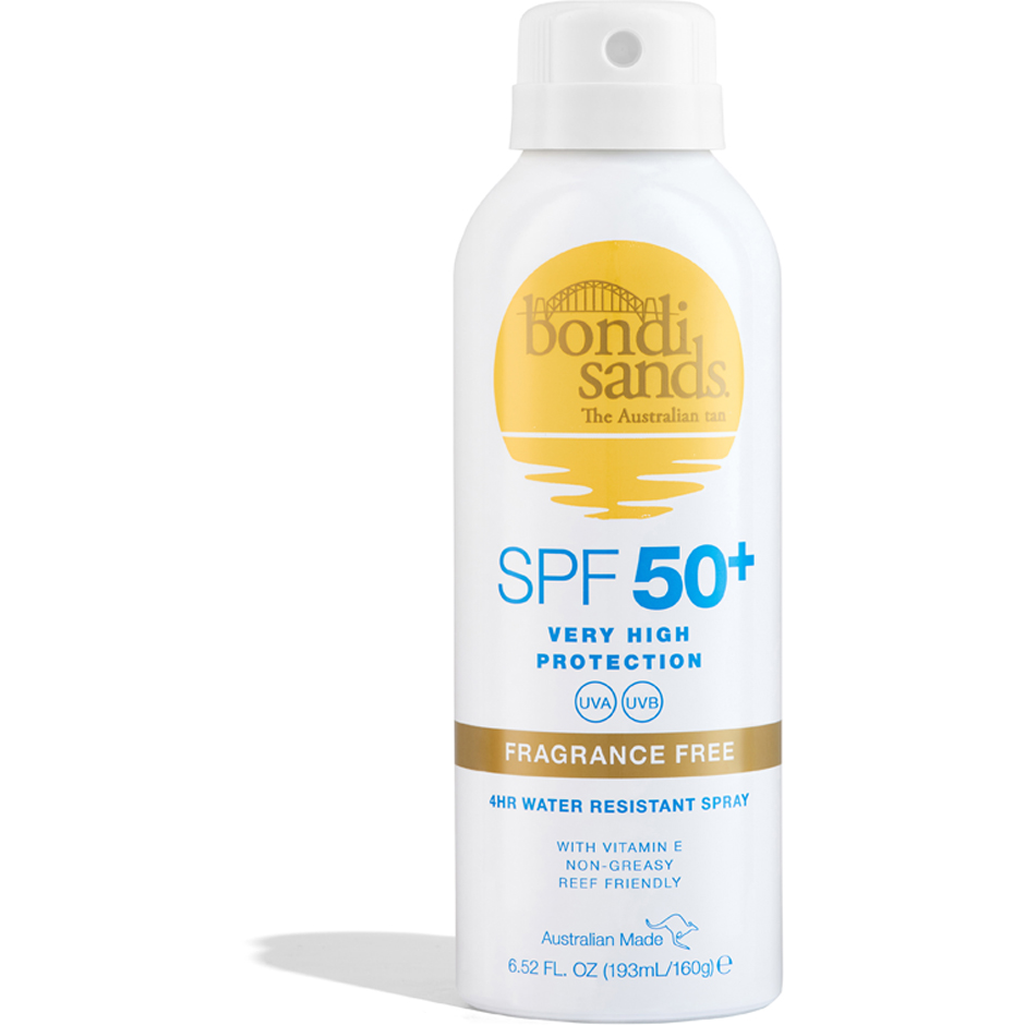 Bondi Sands SPF 50+ Fragrance Free Sunscreen Spray 160 g Hudpleie - Solprodukter - Solkrem - Solbeskyttelse til kropp