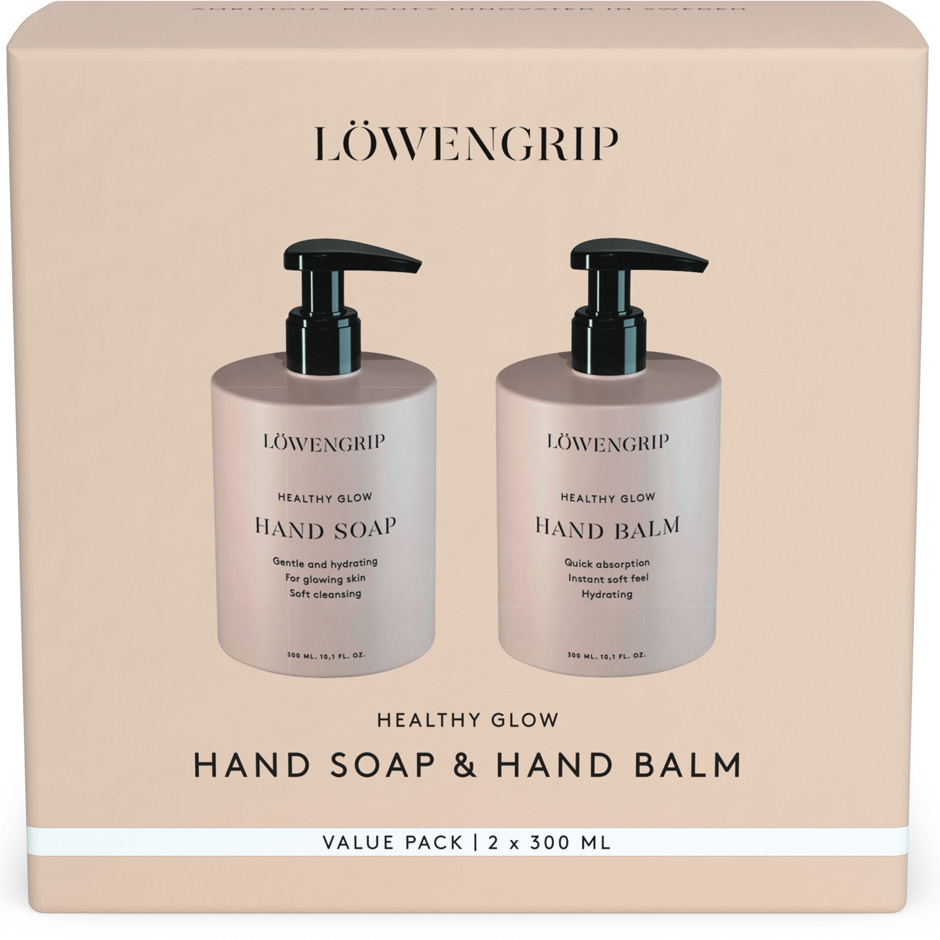 Löwengrip Healthy Glow - Hand Soap & Hand Balm kit 2x300 ml Hudpleie - Kroppspleie - Håndpleie & Fotpleie - Håndsåpe