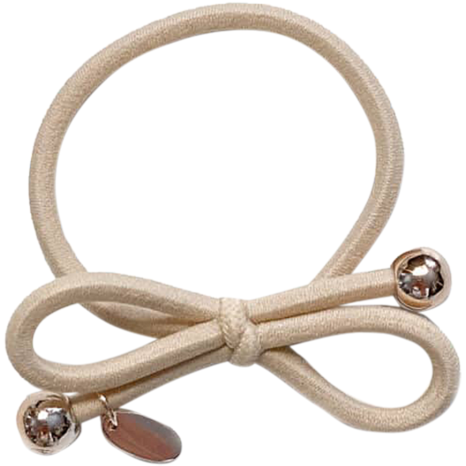 Hair Tie Gold Bead