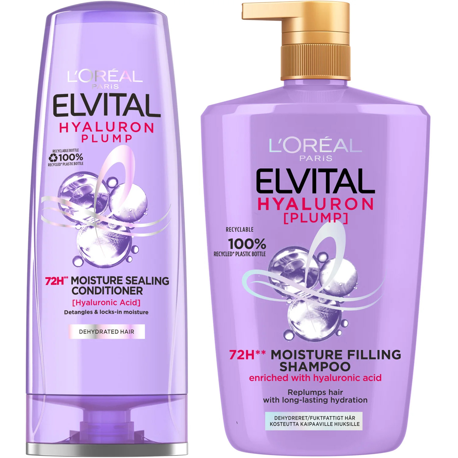 Elvital Hyaluron Plump Duo 1000ml + 200ml