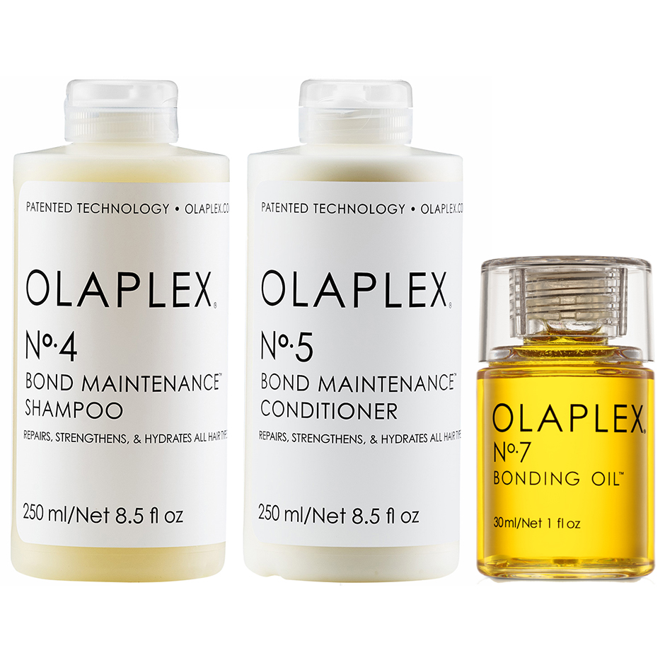 Olaplex Bond Maintenance & Oil Shampoo 250 ml, Conditioner 250 ml & Oil 30 ml Hårpleie - Pakkedeals