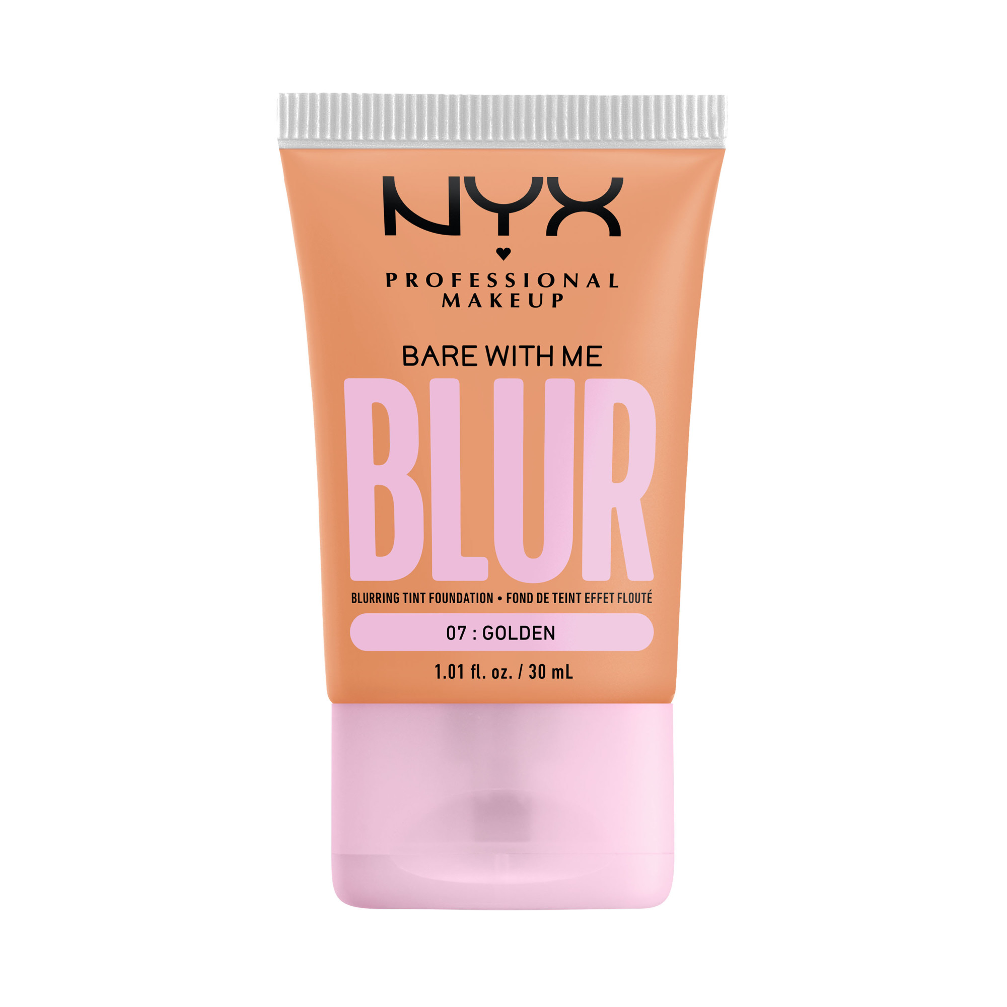 NYX Professional Makeup Bare With Me Blur Tint Foundation GOLDEN 07 - 30 ml Sminke - Ansikt - Foundation