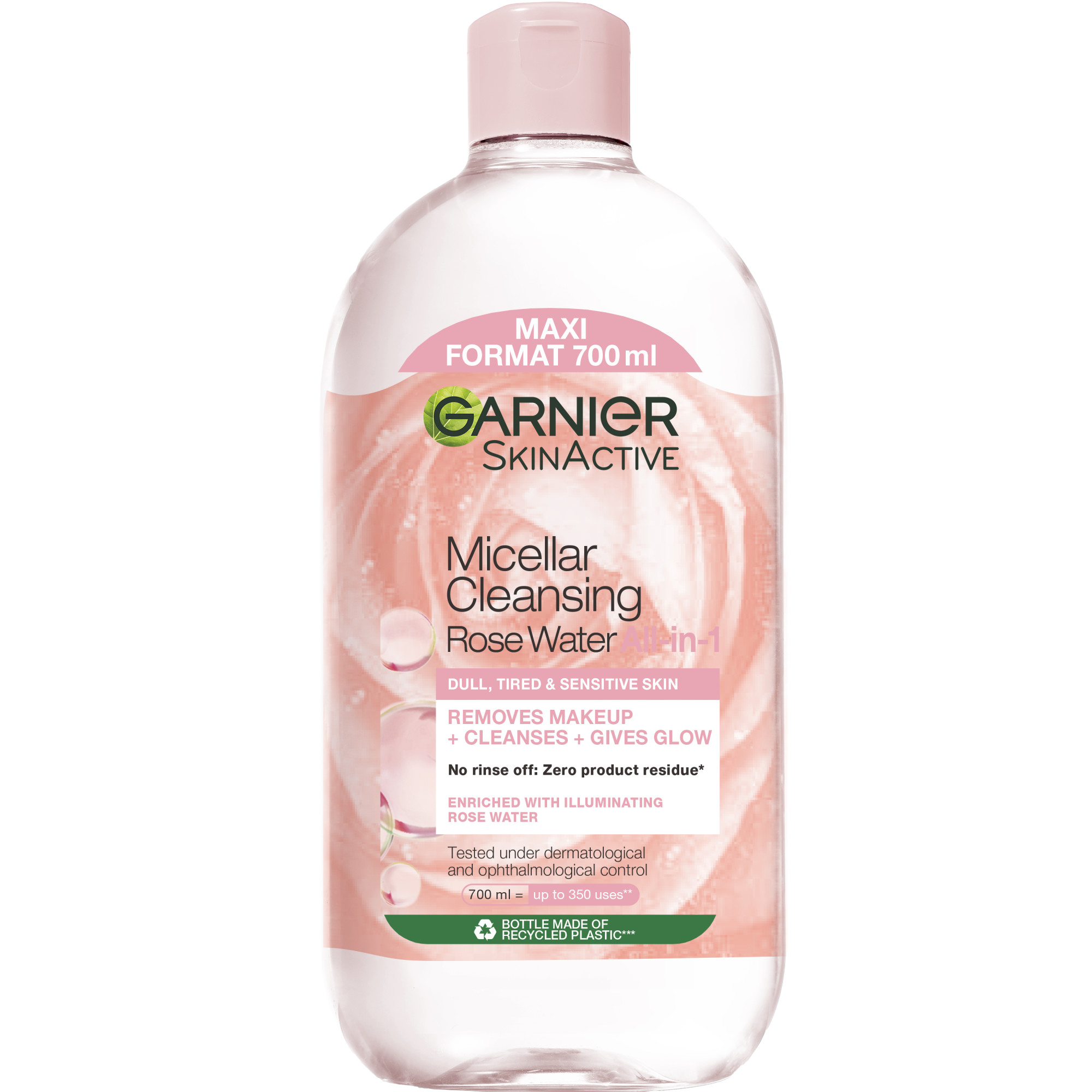 Garnier Micellar Rose Water Cleanse & Glow 700 ml Hudpleie - Ansiktspleie - Ansiktsrens