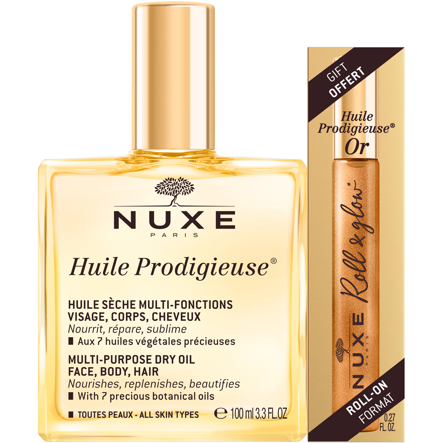 Huile Prodigieuse Multipurpose Dry Oil & Roll-On