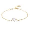 Sanne Small Heart Chain Brace 251 g/clear